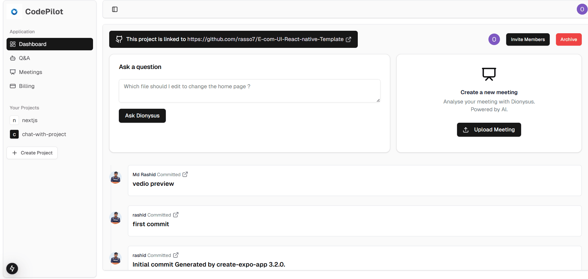 App screenshot